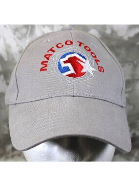 Matco Tools Logo Grey Strap Back‎ Hat Ball Cap Mechanics Hat